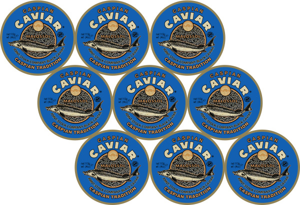 Caviar Osetra 9 frascos 1017g